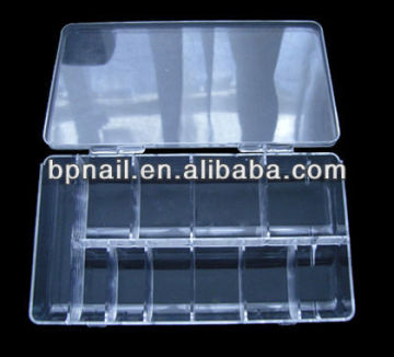 plastic empty nail tip box