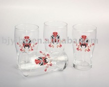 Machine made blown juice glass cup flute glass cup