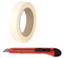 25mm masking tape with snap-off knife
