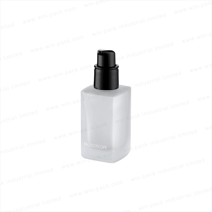 Winpack Square 30ml Frost Glass Cosmetic Foundation Bottle for Make up