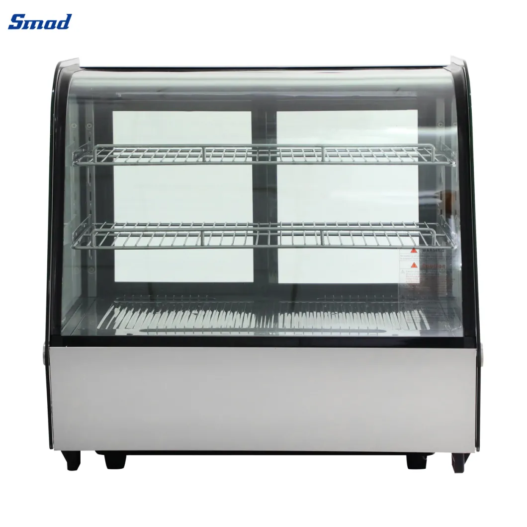 Countertop Displays Front Curved Glass Door Cake Refrigerator Showcase