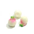 Simuliertes 3D Mini Garlic Shaped Resin Cabochon 100 Stück / Beutel für handgefertigte Perlen Charms Kitchen Ornaments Spacer