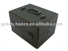 PRO ALUMINUM MAKEUP COSMETIC TRAIN CASE MAC BLACK