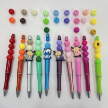 Cute Creative Colored Bead Pen - DIY Ballpoint Pen