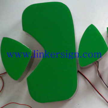 resin lighted signs led letters advertising sign