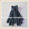 Men's grey fleece gloves