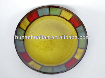 hand painted ceramic plates