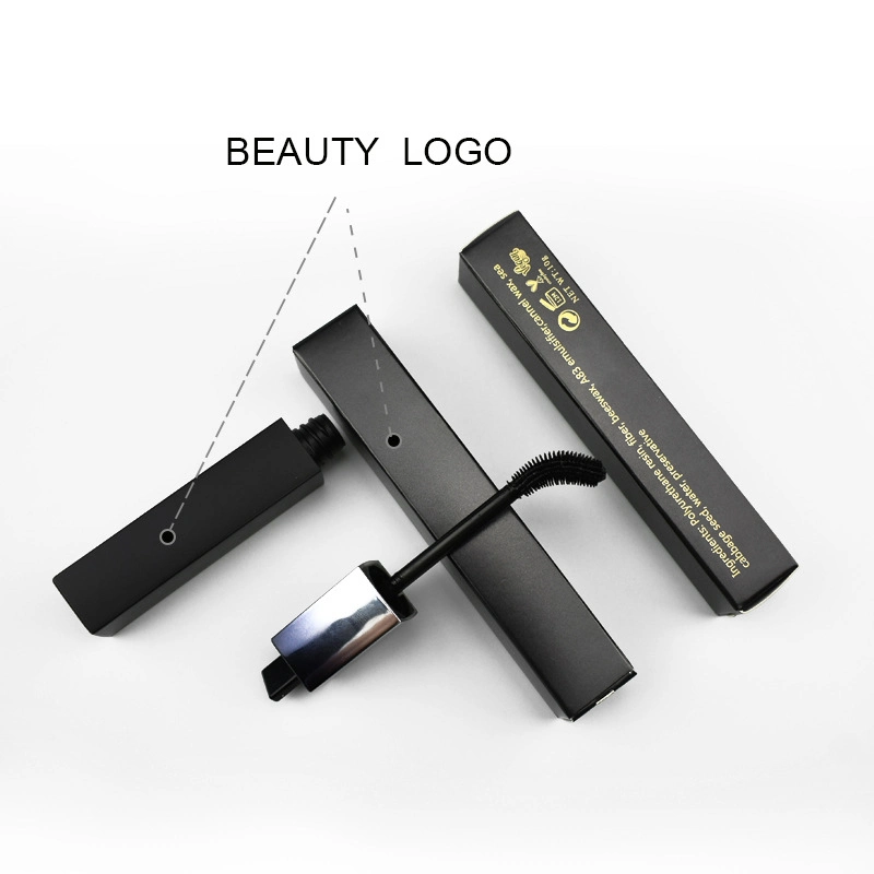 Wholesale Easy to Apply Gradient Sliver Lid Mascara Natural Waterproof Custom Logo Private Label Curling Thick Black Mascara