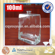 China made 100ml quality reusable glass material fancy perfume bottle