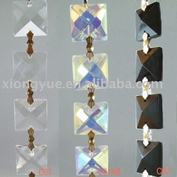 Crystal part chains for chandeliers component trimming