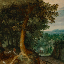 A painting of living room decoration