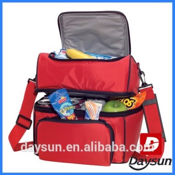 Two layer cooler bag insulated food cooler bag