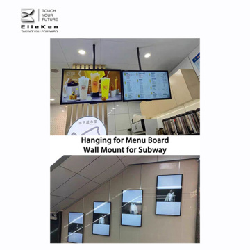 Videowall Monitor 65 pouces LCD à plat numérique monté sur mur