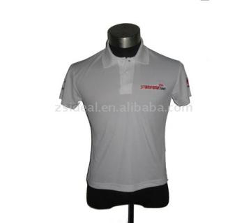 White men's embrodiery dri-fit golf shirt