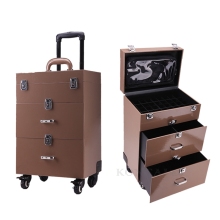 Beauty Nail Polish Travel Case on wheels