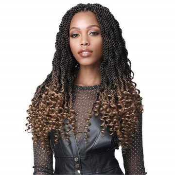 18inch Wavy Curly Senegalese Twists Easy Crochet Twists Braids Small with Curly Ends Twist Braids wavy Goddess