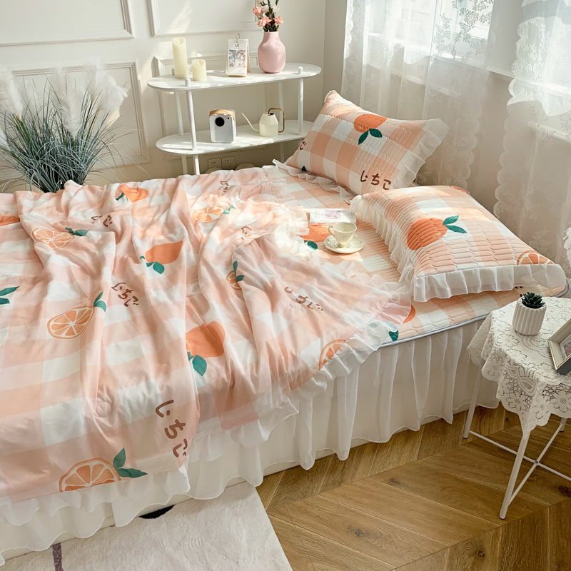 Lace Ruffled Bed Cover Skirt Fancy BedSheet Skirt