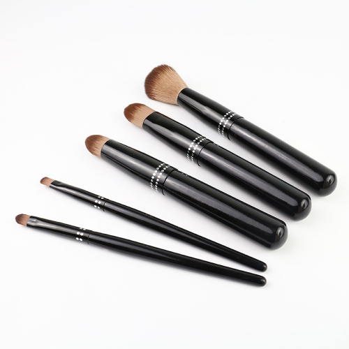 Set di pennelli per trucco professionale nero classico unico