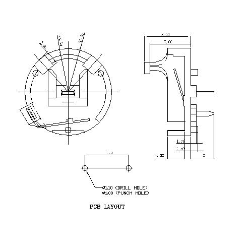 Coin Cell Holders For CR1225A BT-S-SN-R-CR1225A