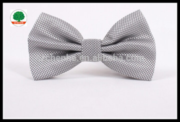 Plain color silk men's silk bowtie