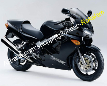 Aftermarket Full Black Motorbike Bodywork Fairing Kit for Honda VFR800/VFR 800 RR/VFR800RR (1998-2001)