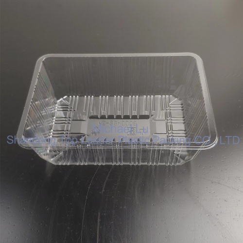 Cajas de contenedores de comida para llevar mascotas transparentes comida de clamshell