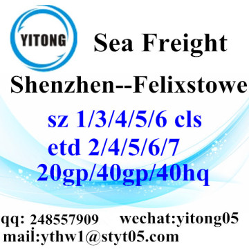 Shenzhen Sea Freight Shipping Services to Felixstowe