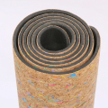 Natuurlijk rubber kurk yoga mat anti slip aangepast