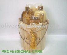 Golden body care gift set/skin care/bath and shower gift set