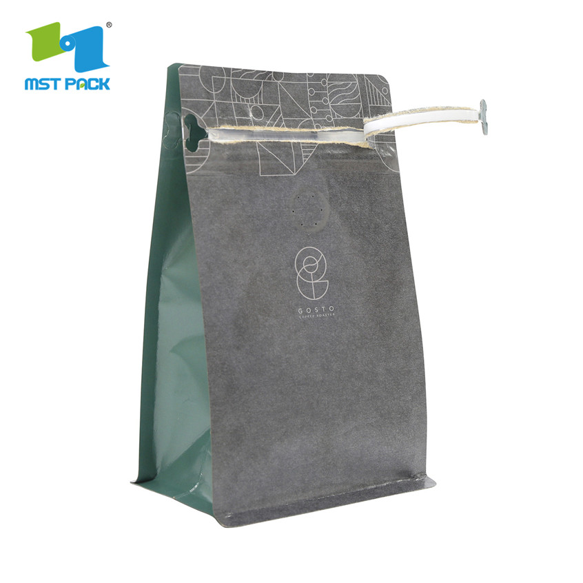 Block Bottom Kraft Paper Bag