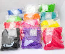 Colourfull cheap loom rubber elastic bands RL-0001