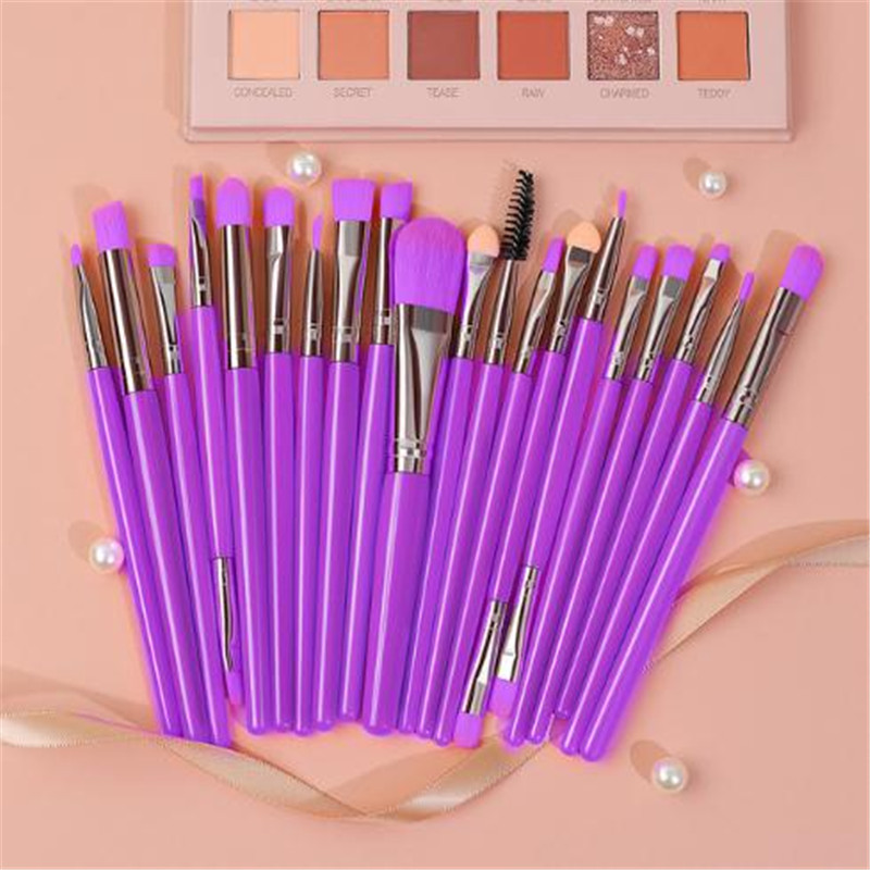 20 makeup brush set blush brush powder eye shadow lip eyelash brush