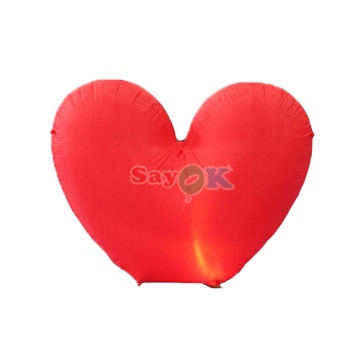 Inflatable Heart Shape Valentine Decoration with Lights