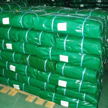 Green PE tarp bale packing for covering