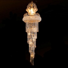 Luxury Modern Crystal Chandelier for Hotel Villas Staircase Lobby