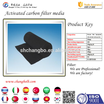 aquarium media filter activated carbon air filter mat carbon fiber mat