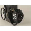 Luxury Black Bicycle Table Flip Clock