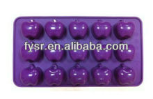 apple shaped silicone mini cake mould