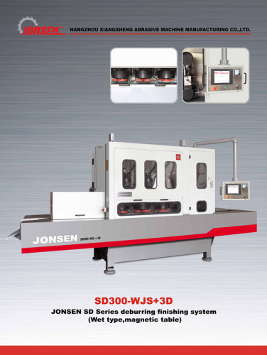 Fine Blanking Press Parts Deburring Grinding Brushing Machines (SD300-WJS+3D)