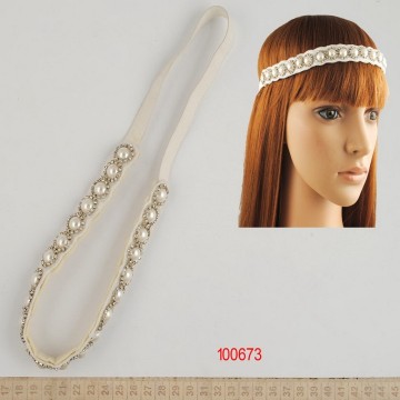 pearl rhinestone headband