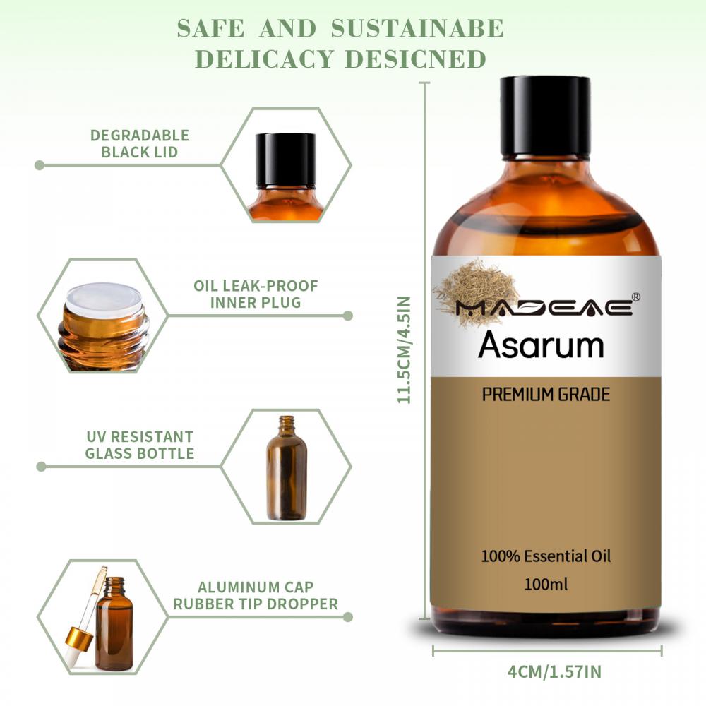 Hot Selling 100% Pure Asarum Asariradix et Rhizoma Oil Soap Massage