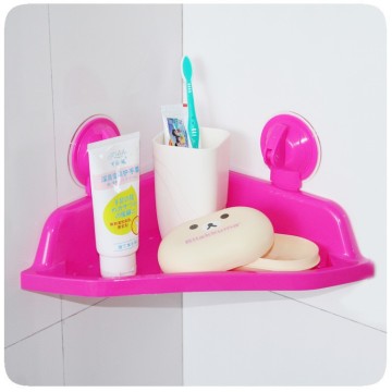 J453 Plastic suction cup bathroom shelf rack