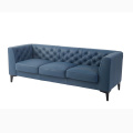 Luxury Classic Leather Three Seater Sofa