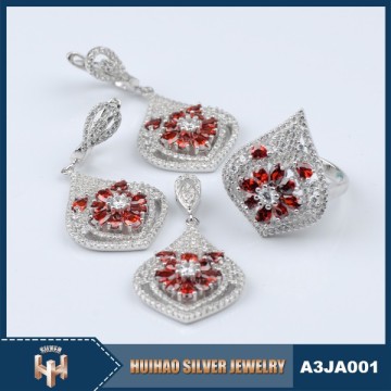 china wholesale 925 silver jewelry set