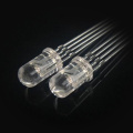 Super Bright Clear 5 มม. RGB LED สั้น Pins