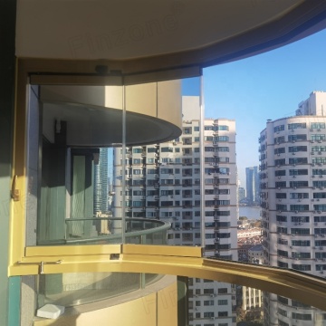 Top Level Security Patio Door: Exterior Frameless Folding Glass Door