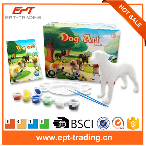 Intelligent art work color painting dog toys