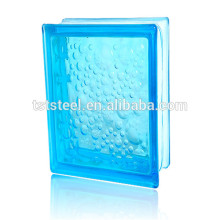 decorative blue water bubble glass brick
