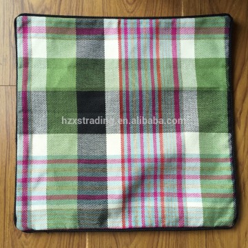 100%polyester jacquard linen look cushion cover