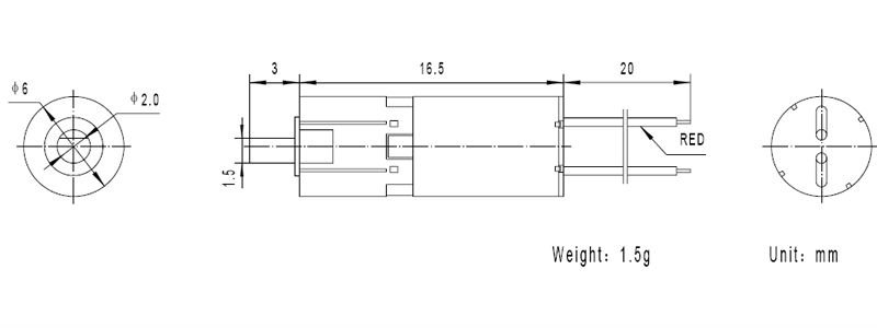 6mm dc planetary gear motor